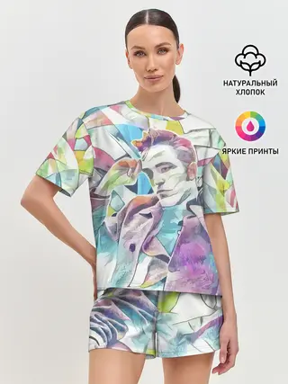 Женская пижама с шортами / РОБЕРТ ПАТТИНСОН
