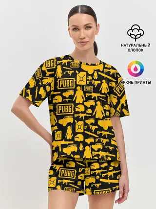 Женская пижама с шортами / PUBG
