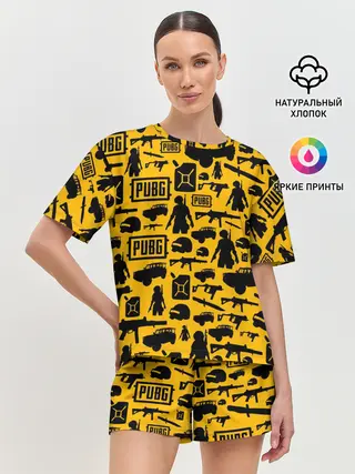 Женская пижама с шортами / PUBG
