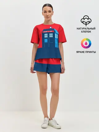 Женская пижама с шортами / IN TARDIS WE TRUST