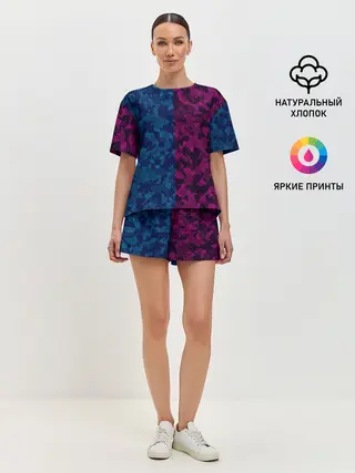 Женская пижама с шортами / МИЛИТАРИ