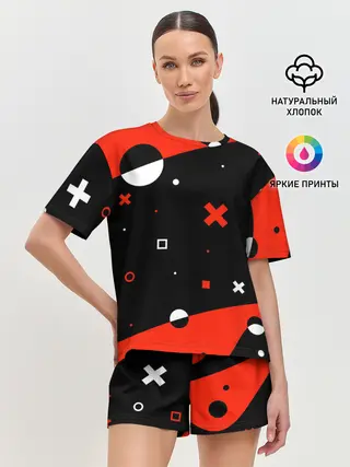 Женская пижама с шортами / ФИГУРКИ