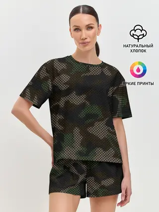 Женская пижама с шортами / КАМУФЛЯЖ