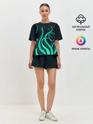 Женская пижама с шортами / Щупальца осьминога