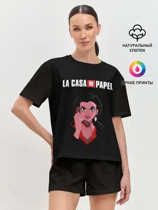 Женская пижама с шортами / БУМАЖНЫЙ ДОМ