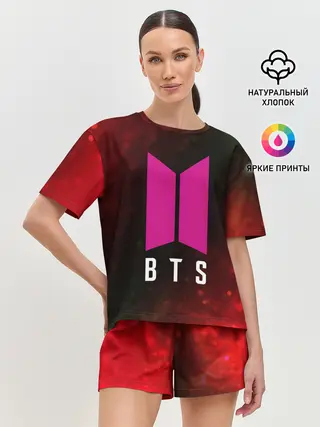 Женская пижама с шортами / BTS / БТС