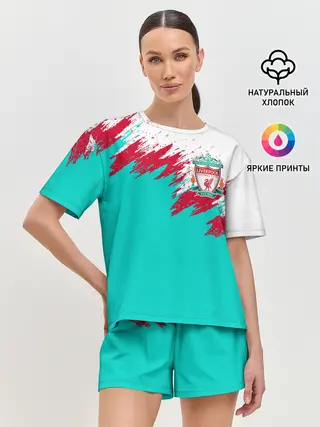 Женская пижама с шортами / LIVERPOOL | ЛИВЕРПУЛЬ
