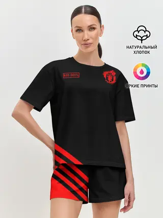 Женская пижама с шортами / Манчестер Юнайтед Red Devil