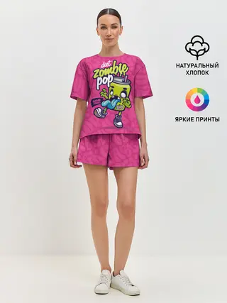 Женская пижама с шортами / Зомби диета