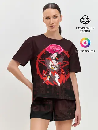 Женская пижама с шортами / Отель Хазбин - Хаск