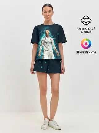 Женская пижама с шортами / Роналдо