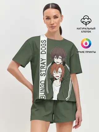 Женская пижама с шортами / Дазай и Чуя