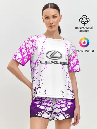 Женская пижама с шортами / LEXUS