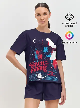 Женская пижама с шортами / Back to the Future