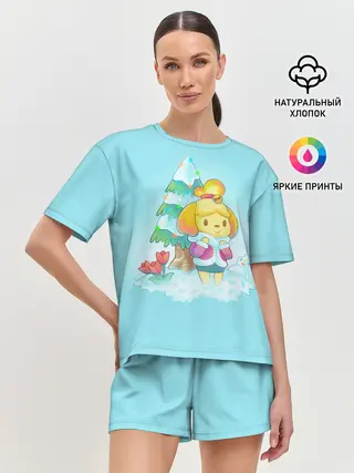 Женская пижама с шортами / ANIMAL CROSSING