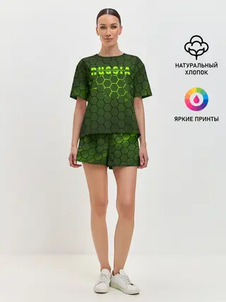 Женская пижама с шортами / Russia
