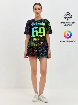 Женская пижама с шортами / 6IX9INE