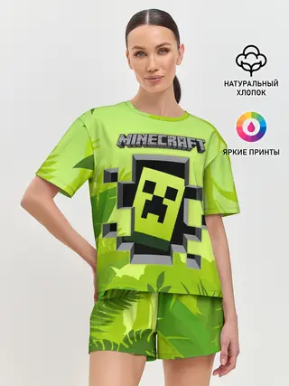 Женская пижама с шортами / Minecraft