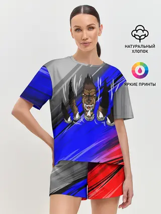 Женская пижама с шортами / Русский Медведь