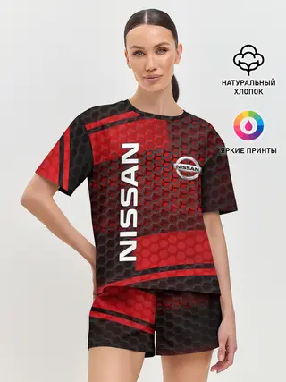 Женская пижама с шортами / NISSAN