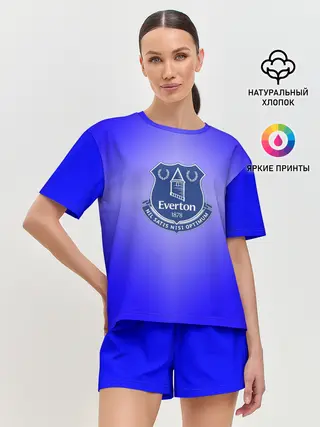 Женская пижама с шортами / Эвертон 3D
