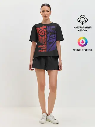 Женская пижама с шортами / Трансформеры