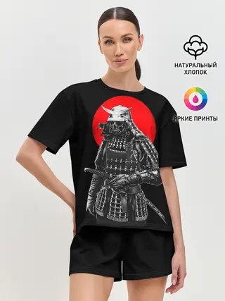 Женская пижама с шортами / Самурай