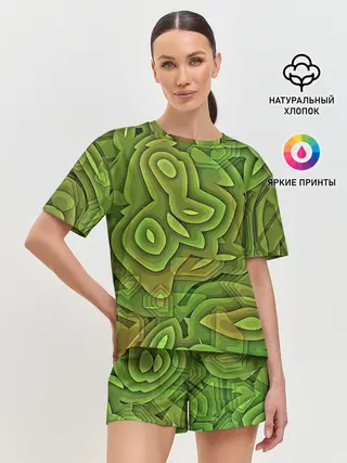 Женская пижама с шортами / Необычный камуфляж