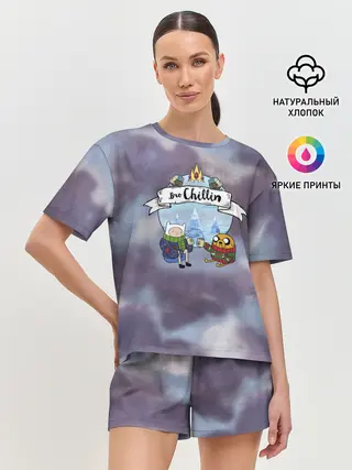 Женская пижама с шортами / Фин и Джейк