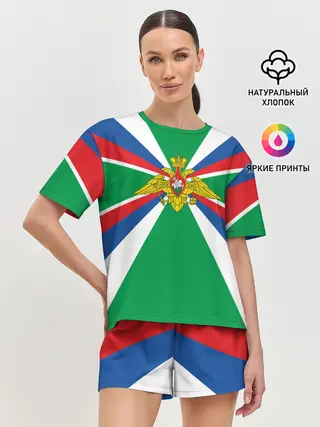 Женская пижама с шортами / Пограничные Войска