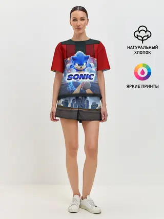 Женская пижама с шортами / Соник 2020