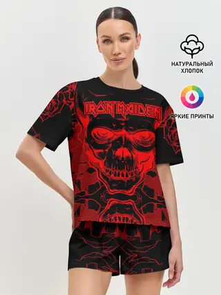 Женская пижама с шортами / Iron Maiden