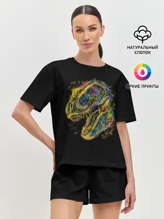 Женская пижама с шортами / Тираннозавр Рекс