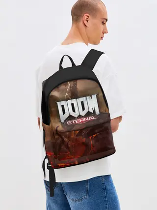 Рюкзак джинсовый / DOOM Eternal