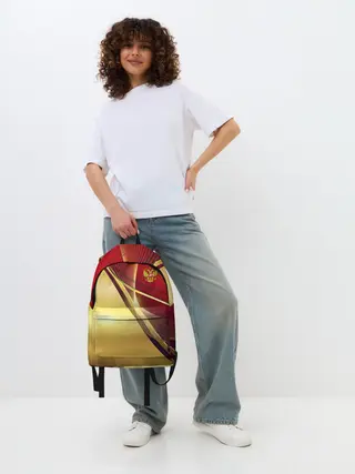 Рюкзак джинсовый / RUSSIA SPORT: Red and Gold.