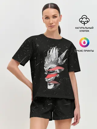 Женская пижама с шортами / Mask Brejcha