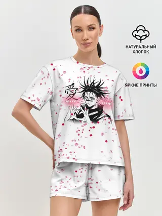 Женская пижама с шортами / Манга Аниме Любовь Сердце