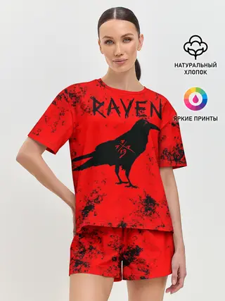 Женская пижама с шортами / RAVEN