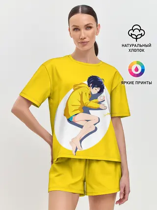Женская пижама с шортами / Yellow egg. Oto Ai