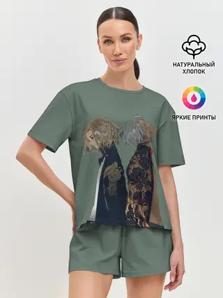 Женская пижама с шортами / Токийские мстители Майки