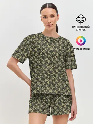 Женская пижама с шортами / Рыбак