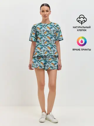 Женская пижама с шортами / Воблеры