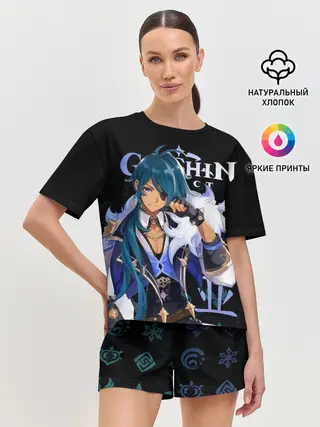Женская пижама с шортами / Кэйа / Genshin Impact