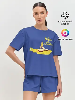 Женская пижама с шортами / Субмарина Битлов