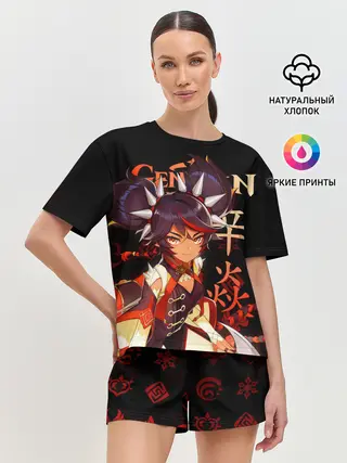 Женская пижама с шортами / Синь Янь / Genshin Impact