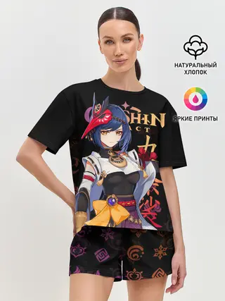 Женская пижама с шортами / Сара / Genshin Impact