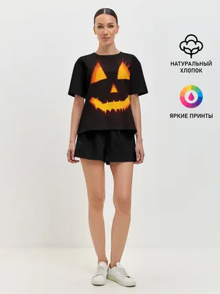 Женская пижама с шортами / helloween | pumpkin jack
