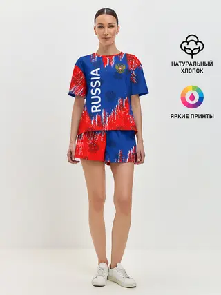 Женская пижама с шортами / Патриот России. Я Русский!