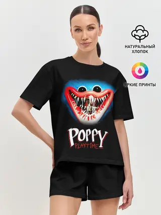 Женская пижама с шортами / Huggy Wuggy, Poppy Playtime