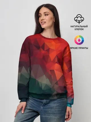 Женский свитшот / Краски Абстракт